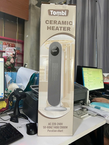 Máy sưởi gốm bản cơ Tombi Ceramic Heater (núm vặn) - 50X
