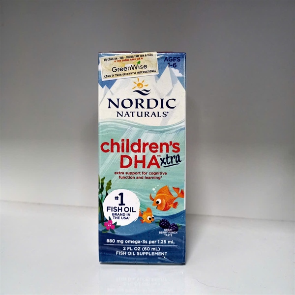 Bổ sung DHA Extra Nordic Naturals Childeren's 60ml (1Y+)