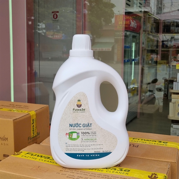 Nước giặt Fuwa3e 3.5L hương bạc hà - Thùng 4 can