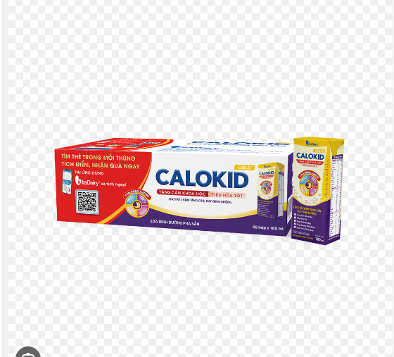 Thùng 48 hộp sữa công thức pha sẵn Calokid Gold 180ml (1Y+)