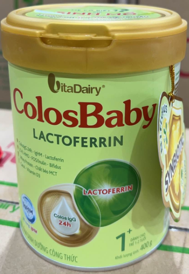 SPDD công thức ColosBaby Lactoferrin 1+ 400g - M - Thùng 24