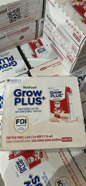 Thùng 24 hộp Grow dâu 110ml