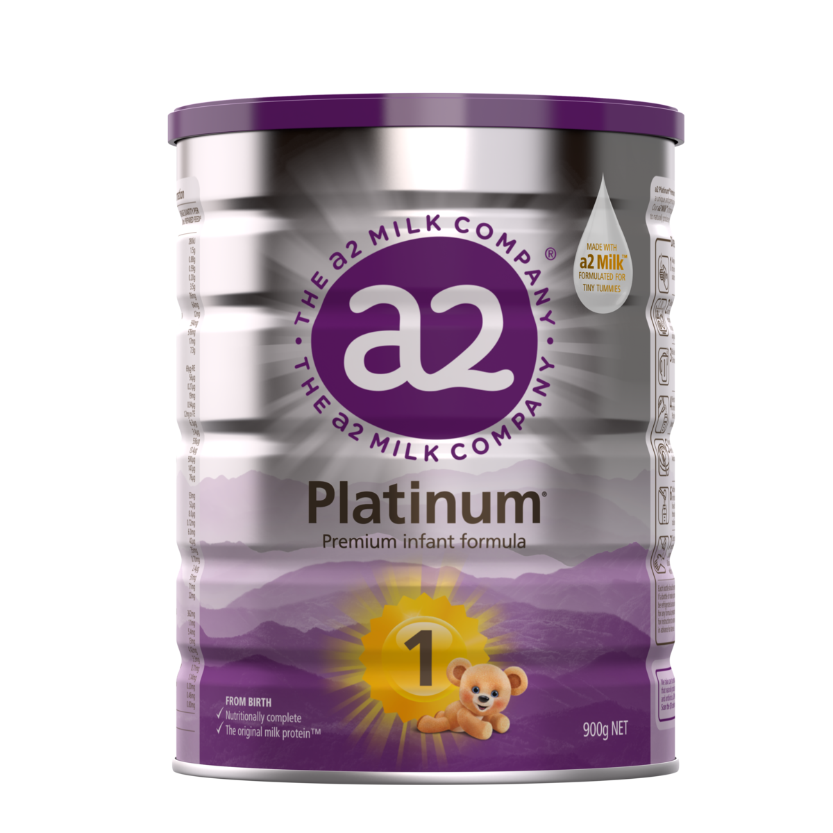 Sữa công thức A2 Platinum số 1 900g (0-6M) - Thùng 6 lon