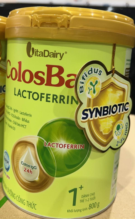 SPDD công thức ColosBaby Lactoferrin 1+ 800g - M - Thùng 12