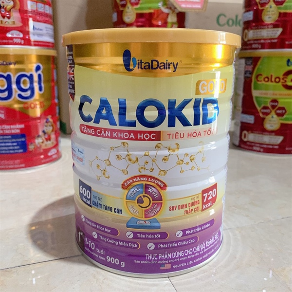 Sữa Calokid Gold 900g 1+ (1-10Y) - Thùng 12