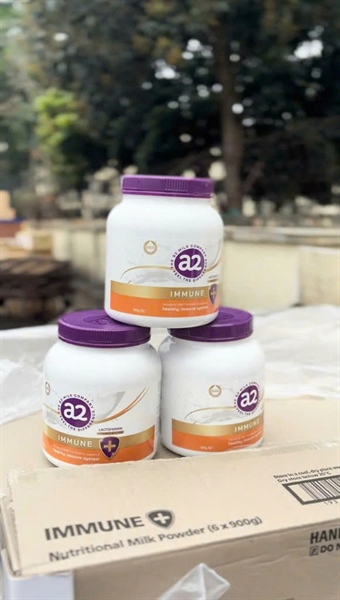 Sữa tươi nguyên kem dạng bột A2 Immune 900g (1Y+) - 12T - Thùng 6