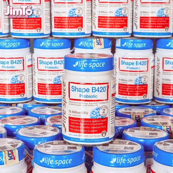 Men vi sinh Úc Life Space Shape B420 Probiotic 60 viên (18Y+) (N)