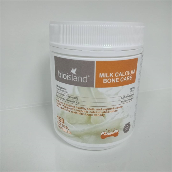 Bioisland Milk Calcium Bone Care 150 viên (12Y+) (M.8)