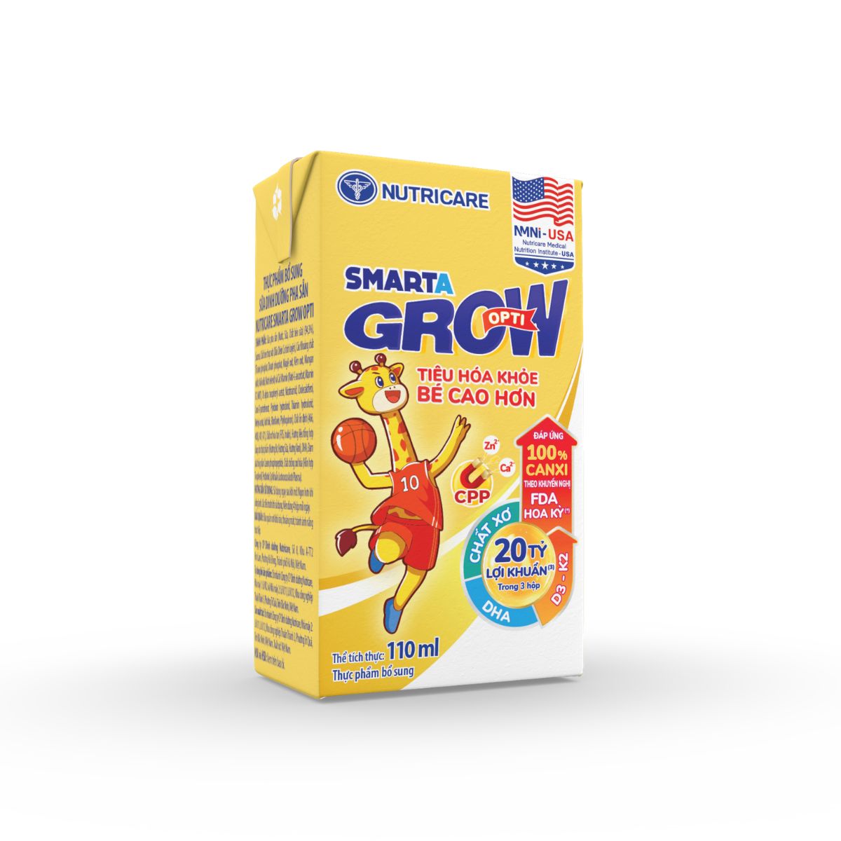 Hộp Sữa DDPS Nutricare Smarta Grow Opti 110ml