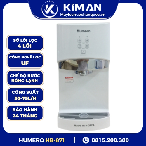 Máy Lọc Nước UF Để Bàn Nóng Lạnh Humero HB-871