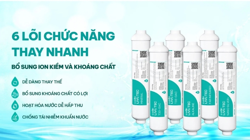 Lõi chức năng thay nhanh bổ sung khoáng chất cần thiết cho cơ thể