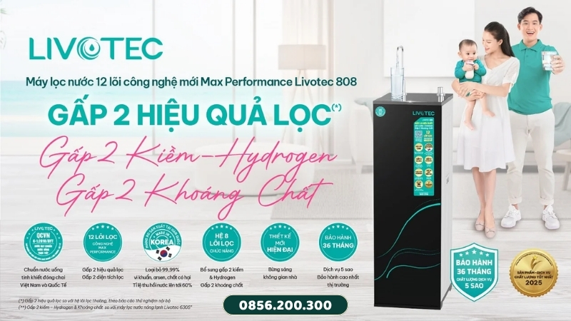 Máy lọc nước Livotec tủ đứng 808