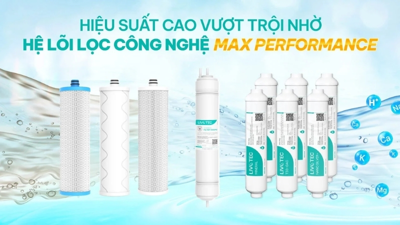 Hệ thống 10 lõi lọc của Livotec đạt đúng tiêu chí: chất lượng - giá thay rẻ hơn so với thị trường