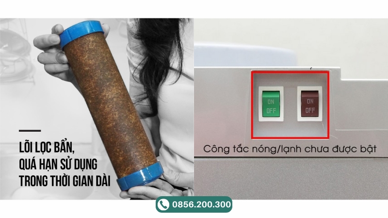 Có thể kiểm tra lõi và tắt công tắc làm lạnh/nóng của máy để giúp máy lọc đỡ tốn điện hơn