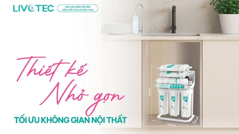 Livotec 216S máy lọc nước để gầm giá tốt