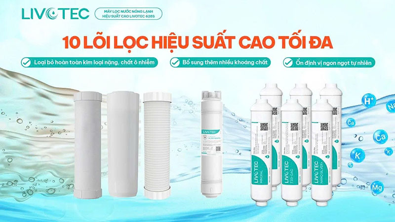 Hệ 10 lõi lọc hiệu suất cao