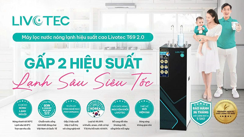 Máy lọc nước nóng lạnh Livotec T69 2.0