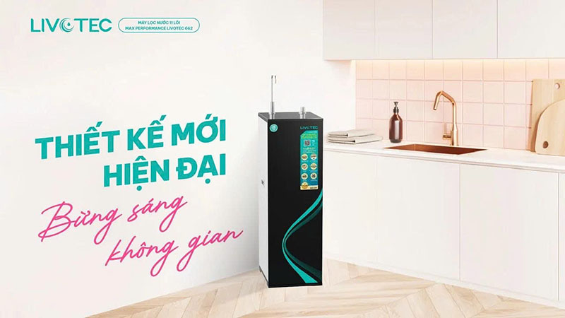 Livotec 662 sở hữu thiết kế hiện đại, tủ kính tràn viền chắc chắn