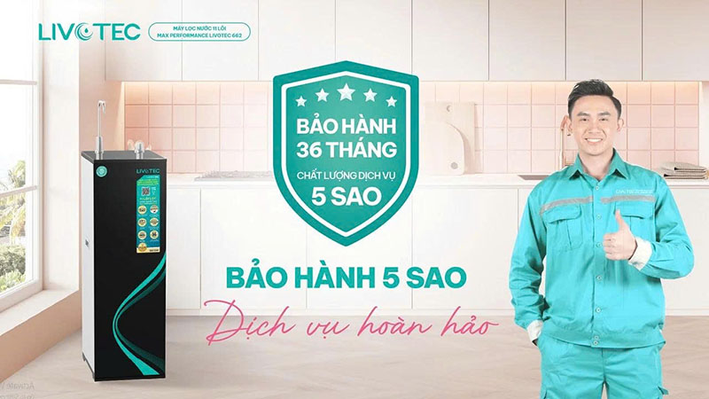 Dịch vụ bảo hành 5 sao trong 36 tháng