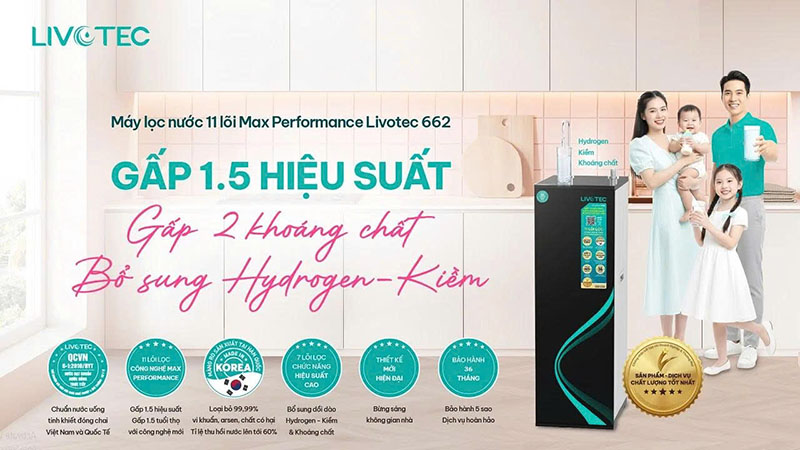 Máy lọc nước RO tủ đứng Livotec 662