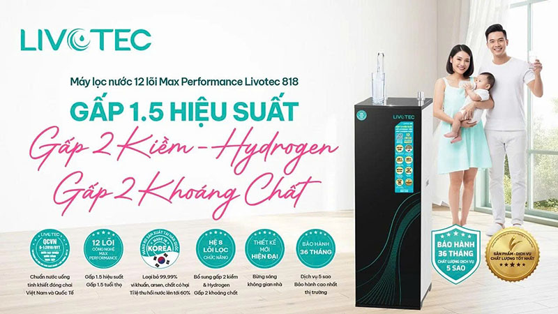 Máy lọc nước RO tủ đứng Livotec 818