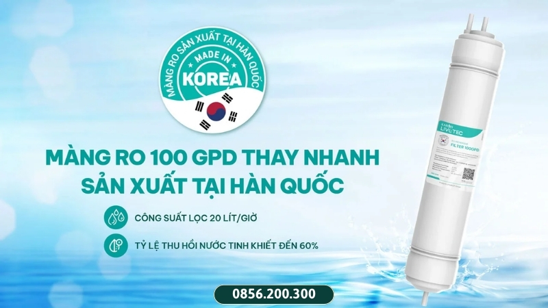 Màng RO 100GPD thay nhanh Hàn Quốc