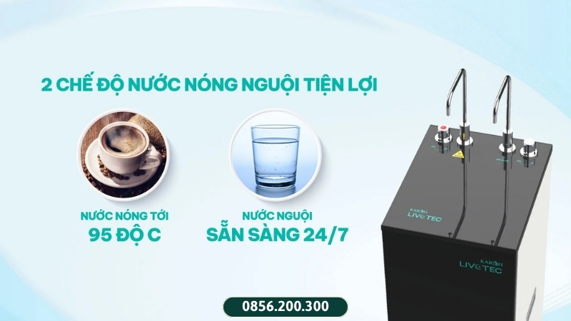 Livotec 615 2 chế độ nước Nóng Nguội
