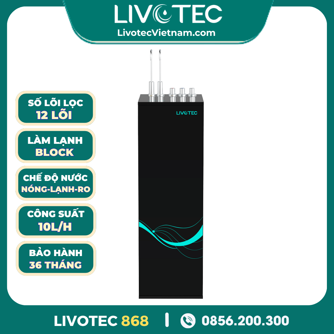 Máy Lọc Nước Nóng Lạnh Livotec 868