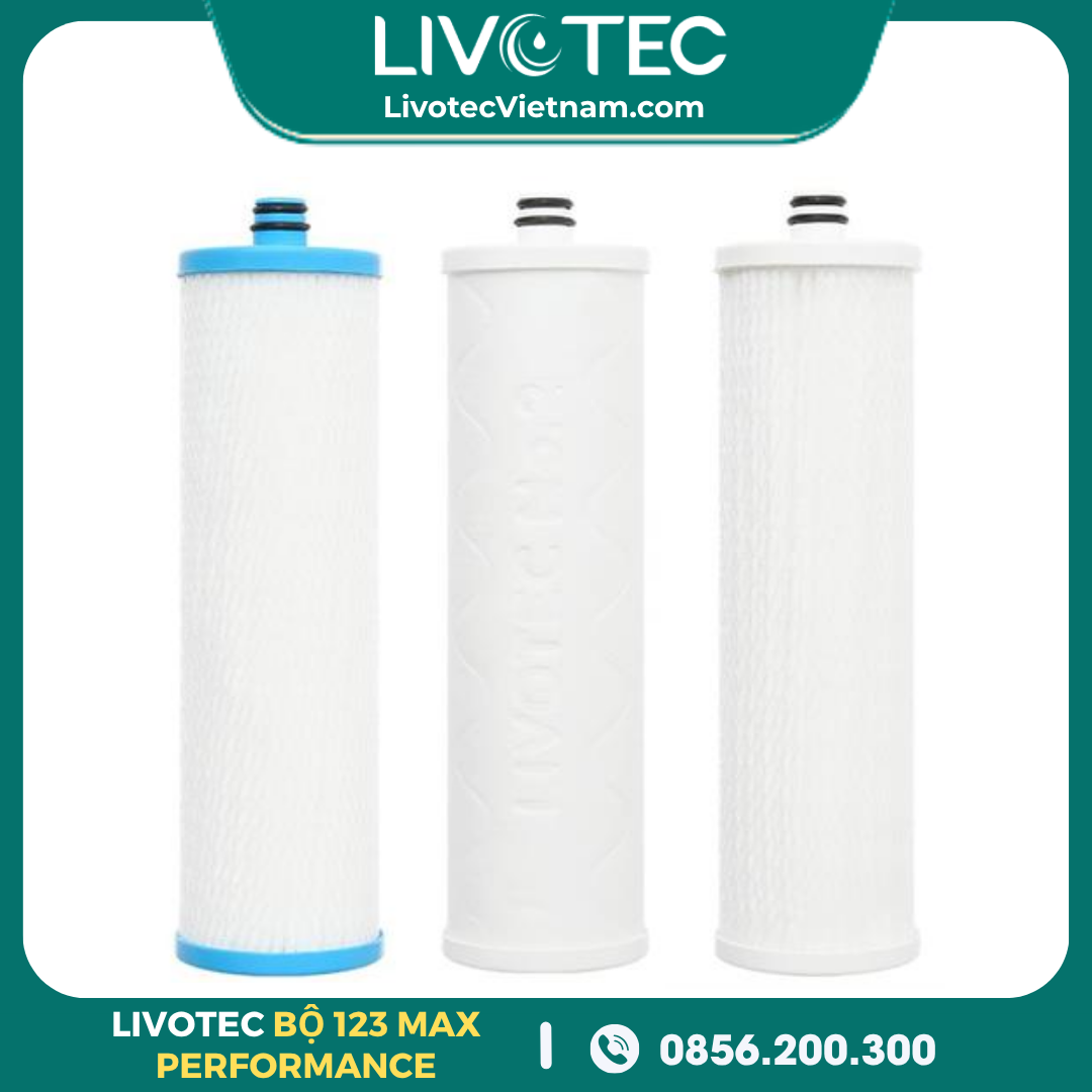 Bộ Lõi Lọc Thô 123 Max Performance Livotec