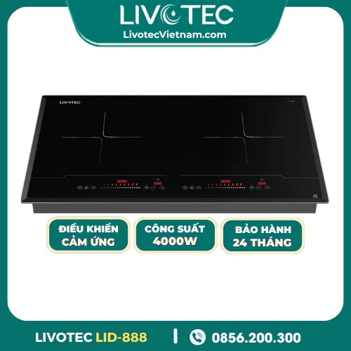 Bếp Điện Từ Đôi Livotec LID-888