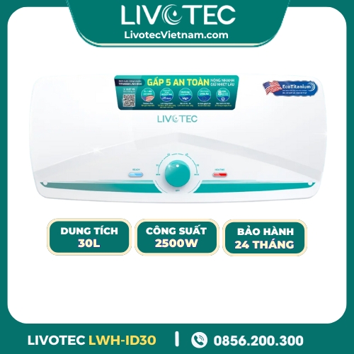 Bình Nước Nóng Gián Tiếp 30L Livotec LWH-ID30