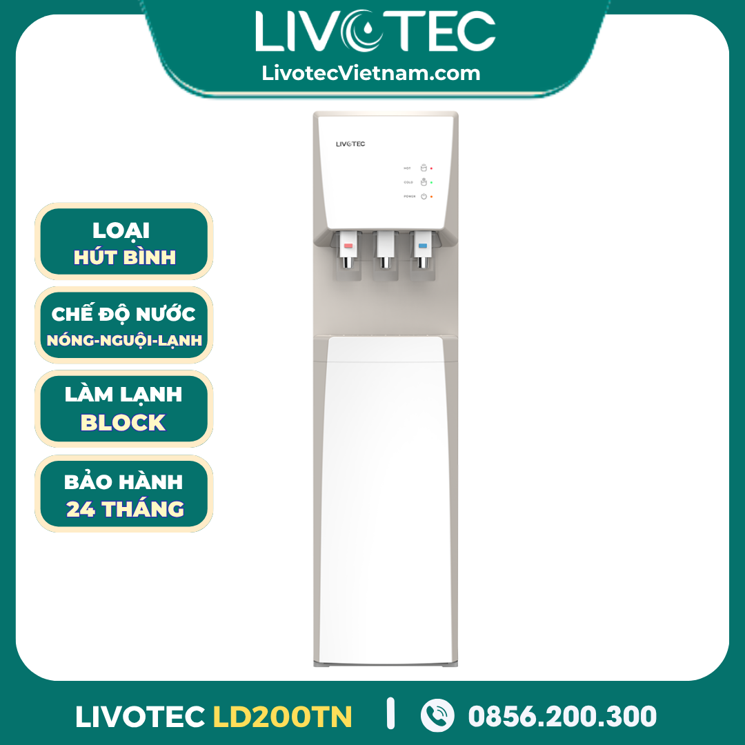 Cây Nước Nóng Lạnh Hút Bình Livotec LD200TN
