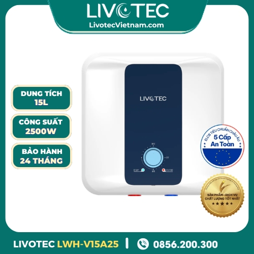 Bình Nước Nóng Gián Tiếp Livotec LWH-V15A25