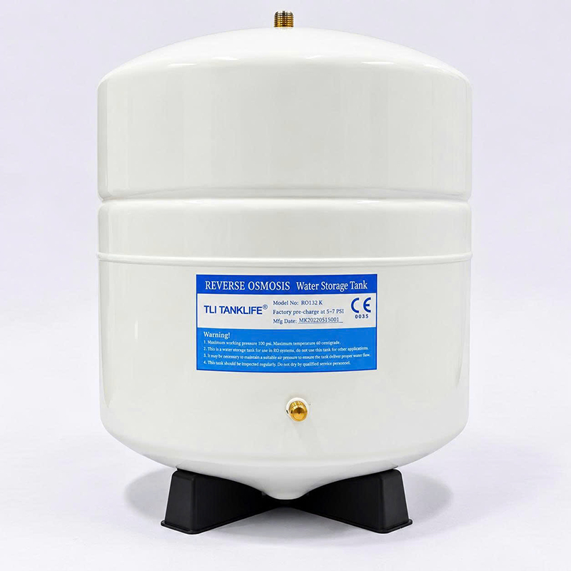 Bình áp thép Tank Life 10L vỏ thép chắc chắn, dự trữ nước RO
