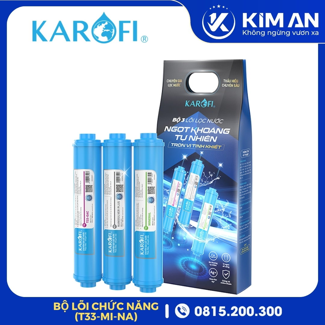 Bộ 3 Lõi Chức Năng Karofi (Mẫu Mới - T33, Mi, Nano)