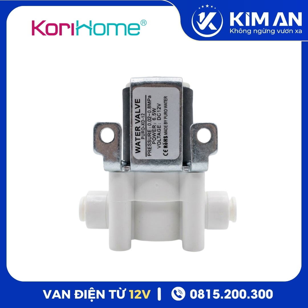Van Điện Từ 12V Cho Cây Nước Nóng Lạnh