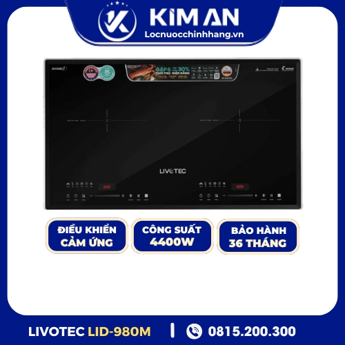 Bếp từ đôi Livotec E-smart LID-980M
