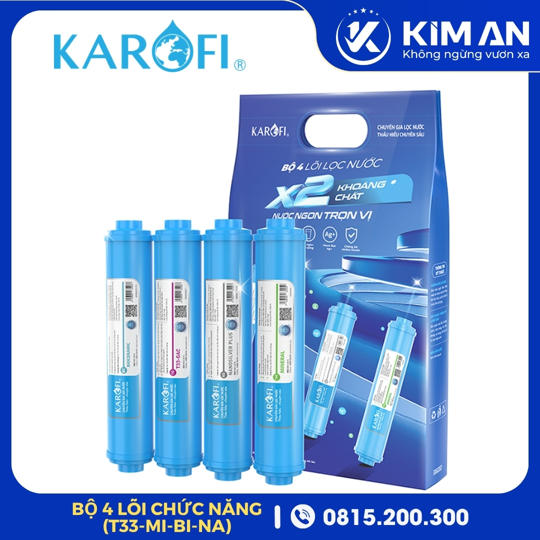 Bộ 4 Lõi Chức Năng Karofi (Mẫu Mới - T33, Mi, Bi, Nano)