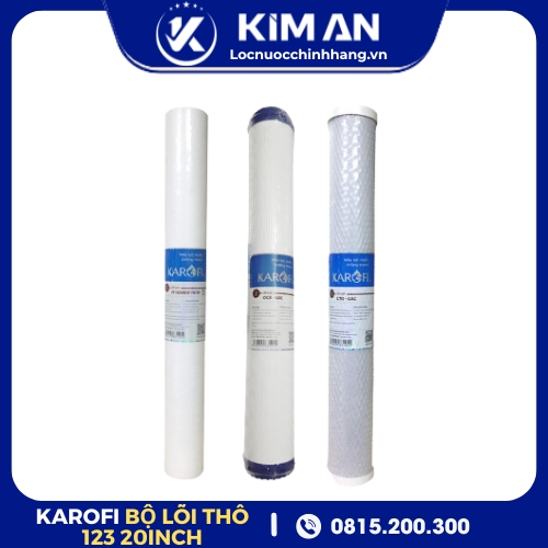 Bộ lõi lọc thô 123 bán công nghiệp Karofi