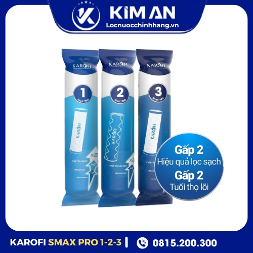 Bộ Lõi Lọc Thô 123 Karofi Smax Pro