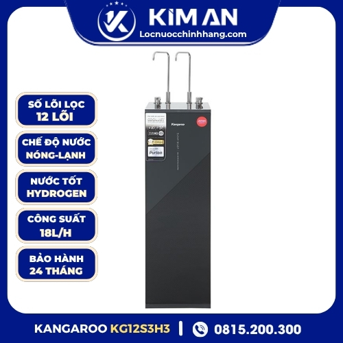 Máy Lọc Nước Kangaroo Hydrogen Nóng - Nguội - Lạnh KG12S3H3 12 Lõi