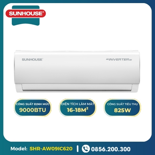 Máy lạnh Sunhouse 9000 BTU 1 chiều Inverter SHR-AW09IC620