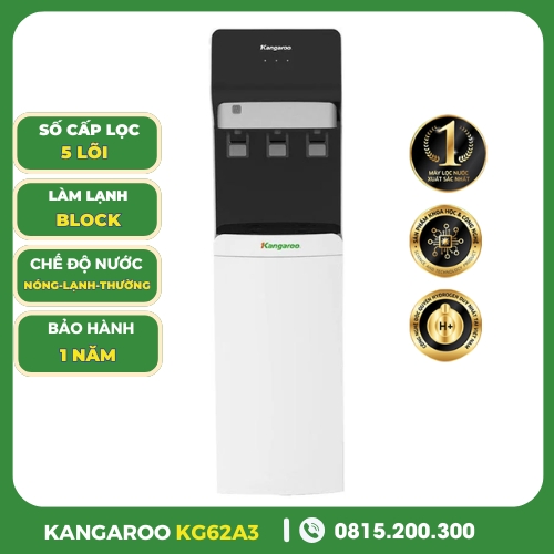 Máy lọc nước có chức năng làm nóng lạnh nước uống KG62A3
