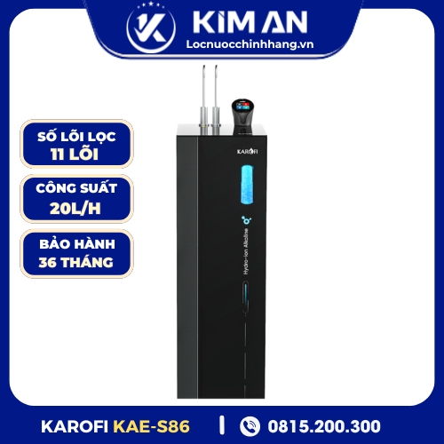 Máy lọc nước nóng lạnh Hydro-ion kiềm Karofi KAE-S86