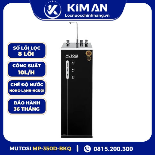 Máy lọc nước nóng lạnh nguội 8 lõi Mutosi Hydrogen MP-350D-BKQ