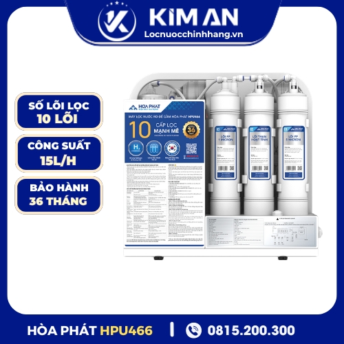Máy lọc nước RO để gầm Hòa Phát HPU466