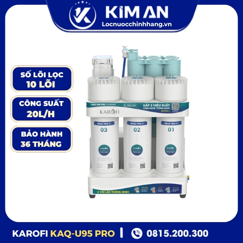 Máy lọc nước RO Karofi KAQ-U95 Pro