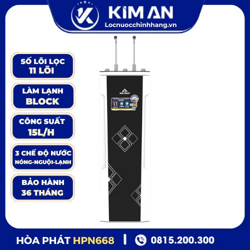 Máy lọc nước RO nóng nguội lạnh Hòa Phát HPN668