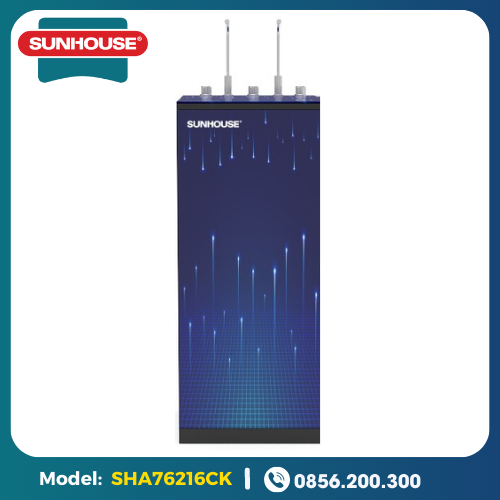 Máy lọc nước R.O nóng lạnh 10 lõi SUNHOUSE SHA76216CK