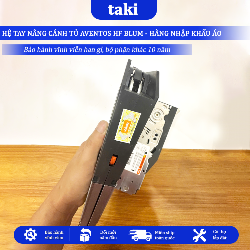 Tay Nâng Cánh Tủ BLUM AVENTOS HF TOP, Hàng Nhập Áo, Bảo Hành Chính Hãng